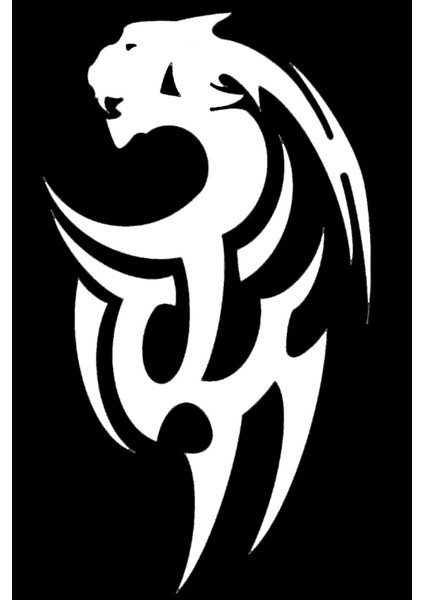 Kaplan Tasarım Sticker (Oto-Motor-Laptop-Duvar-Dekor) 10 x 18 cm modelleri