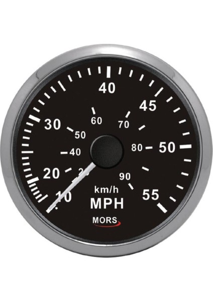 Siyah Sürat Göstergesi 55 Mph Siyah