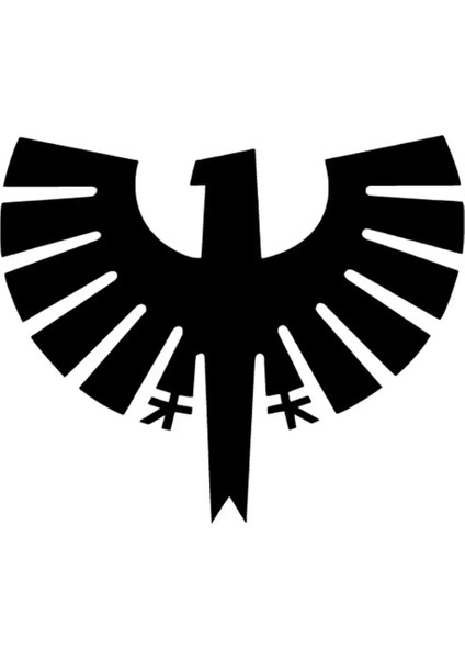 Geometrik Kartal Sticker (Oto-Motor-Laptop-Duvar-Dekor) 10 x 8 cm