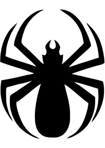 Yuvarlak Örümcek Sticker (Oto-Motor-Laptop-Duvar-Dekor) 20 x 24 cm