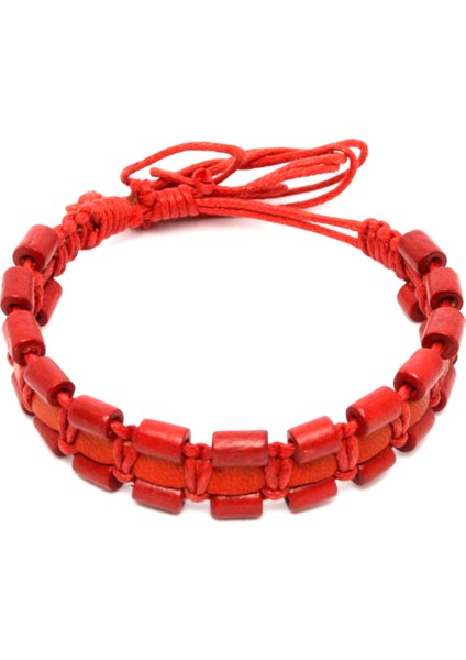 Deri Örgü Bileklik NO28