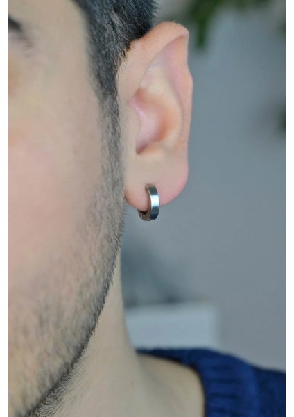 Erkek Sıkıştırmalı Deliksiz Çelik Halka Küpe Tekli fırsatları