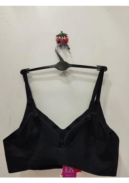 Lazer Kesim Balensiz Süngeri Çıkabilen Agraflı Siyah Sütyen - 1241 fiyatları