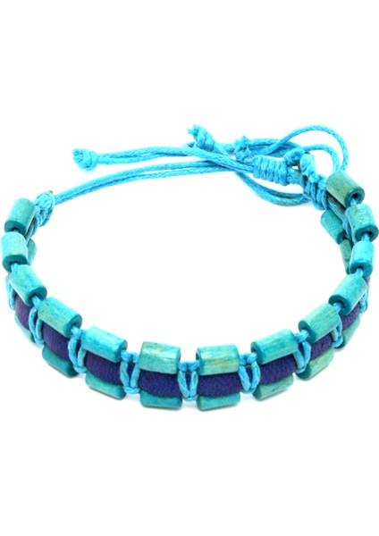 Deri Örgü Bileklik NO23