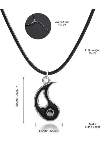 Ikili Ying Yang Kolye Sevgili Arkadaş Best Friends Birbirini Tamamlayan Çift Kolyesi indirimleri