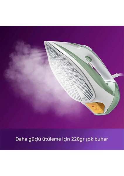 2401 Watt ve Üzeri DST7012/70 7000 Serisi Buharlı ÜTÜ-2600W Yeşil 60 Hz C Özel Taban Teknoloj fırsatları