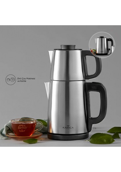 Aile Boyu Kapasite Paslanmaz Çelik Su Isıtıcı ve Çay Makinesi 1650W indirimleri