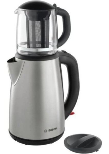 TTA5603-BOSCH Çay Makinesi Gri 220 - 240 V Cam 1-2 L Elektrikli Çaydanlık C / F 500+ L Çelik