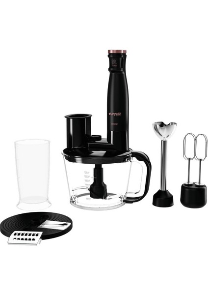 Çelik Rhb 6050 S Resital Siyah 1500 W Blender Seti 0,5 - 1 L 1200 Watt + Metal Siyah