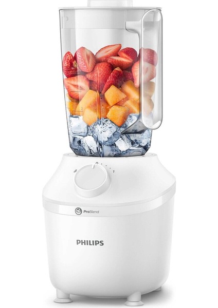 HR2041/00 Sürahi Blender. Çelik 200 - 500 Watt 500+ ml Beyaz Plastik  Turbo