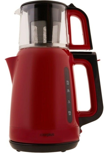 Metal Çay Mak. 1501 Retro Kirmizi 500+ L Kırmızı Plastik 1-2 L El