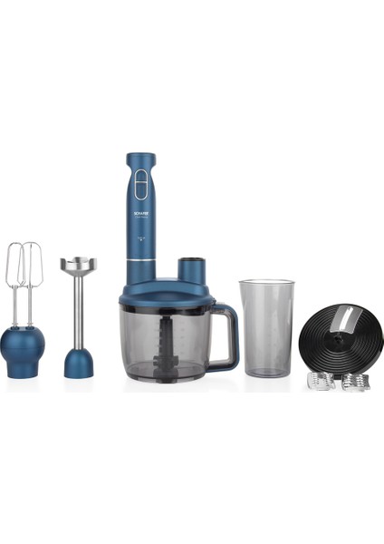 1200 Watt + Chef Blend Mega Blender Set-Mavi  C / F Mavi  li Plastik 2 Y