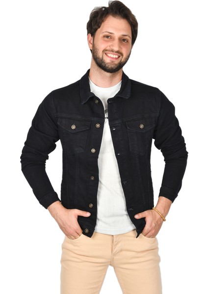 Slim Fit Likralı Kot Mont Jean Ceket 2201007 fiyatları