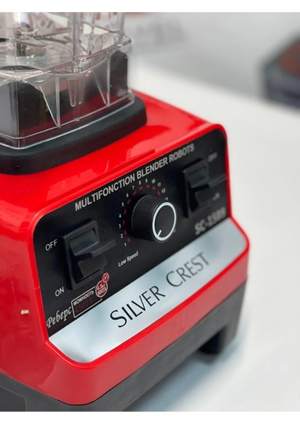 Kırmızı Silver Crest 450 W Profesyonel Blender Milkshake Plastik Turbo Plastik 220 - 240 modelleri