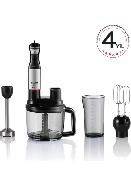 Modern Forte Multi Blender Seti 1,5 L li 800 - 1200 Watt Plastik Siy