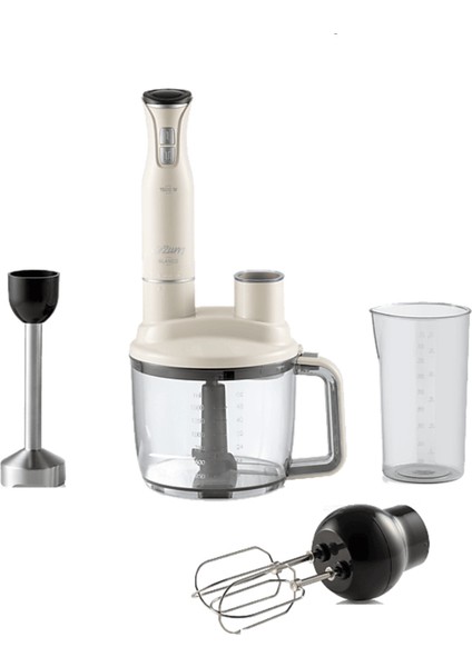 Klasik Beyaz 1500 Watt Premium Blender Seti 500 - 800 Watt C Metal Beyaz 210 ml  G