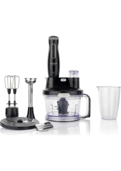 Plastik Siyah Meister Multi Blender Set 17 Parça 220 - 240 V li Plastik C