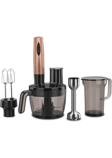 A455-02 Vertek Multi Blender Set Rosa Gold 800 - 1200 Watt 1 - 2 L Metal Pembe Plastik