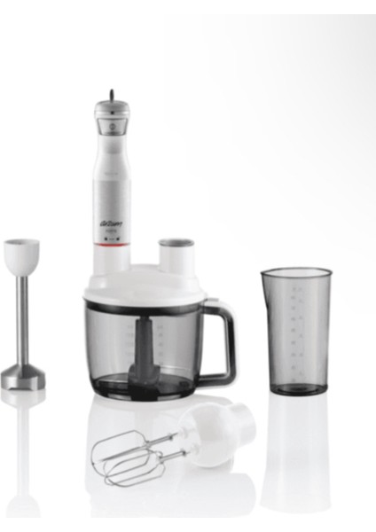 F AR1157-S Forte Multi Blender Seti 800 - 1200 Watt 1 - 2 L 3 Kademeli Beyaz Metal 220 - 240 V 50 H