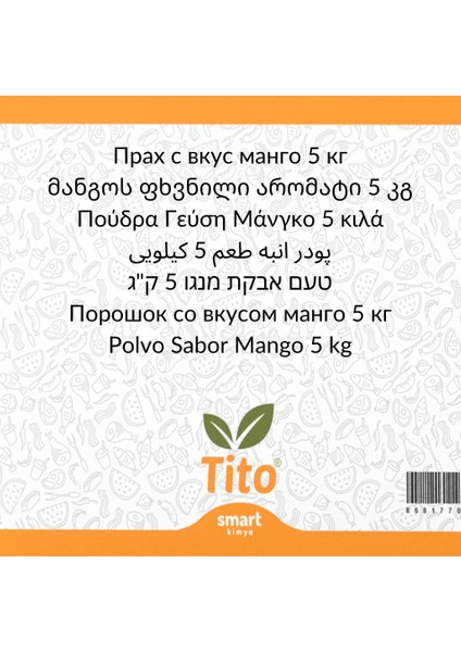 Toz Mango Aroması [suda Çözünür] 5 kg fiyatları