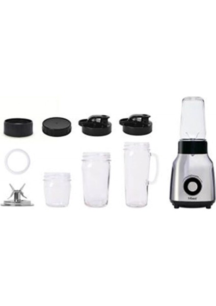 Metal Cam Personal Blender,0,67 HP,500W,600-400-200 ml Kap - PBG-5050-C C / F 50 Hz / 60 Hz Gümüş I