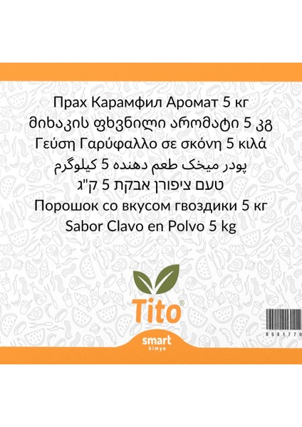 Toz Karanfil Aroması 5 kg fiyatları