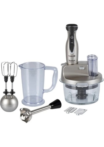 500+ ml Powelix Cam Hazneli Premium Blender Seti 1500 W - Tefalin En Güçlüsü 220 - 240 V Metal Gri, Onerous Mutfak Tartısı Hediye