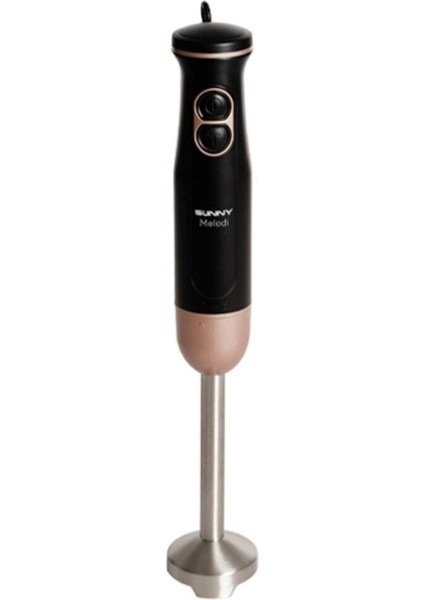 Melodi Çubuk Blender Rose Gold 1200 Watt + Pembe Metal Çelik