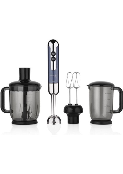 800 - 1200 Watt A447-13 Mia Mega Blender Set Azura/krom Ithalatçı li 2 Kademeli Çelik