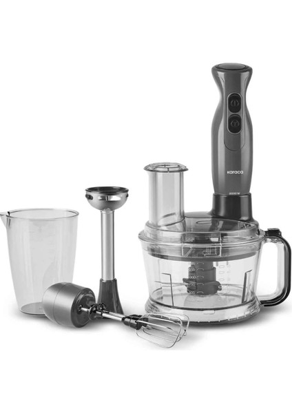 Plastik Pro Multimax 6 In 1 Multi Purpose Food Processor Space Gray 2 Kademeli Gri C / F 0,5 - 1,5