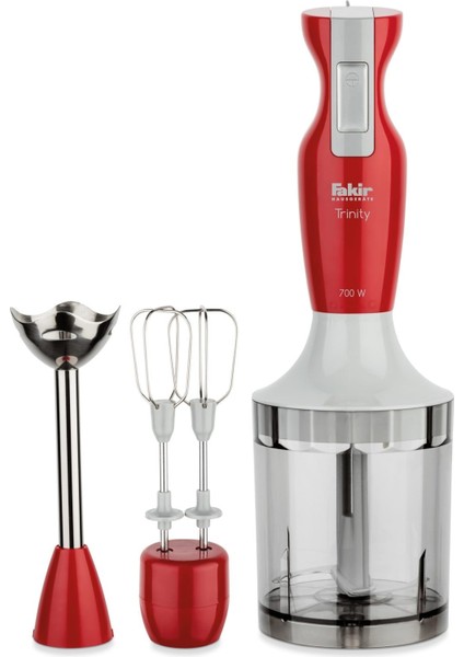 Trinity Blender Seti 700 Watt 39046557 Kırmızı Plastik Metal 1 Kademeli Gar