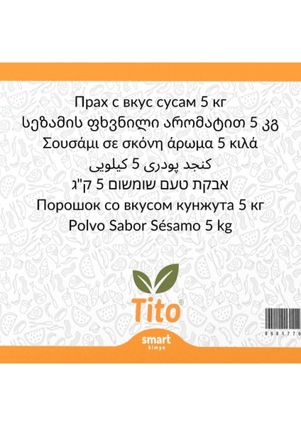 Toz Susam Aroması [suda Çözünür] 5 kg fiyatları