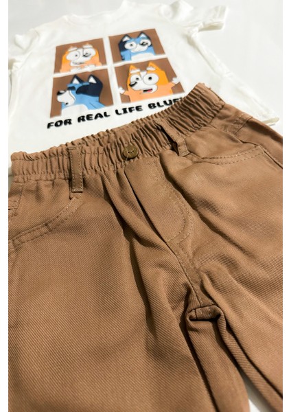 Sihirli Anılar Bluey Baskılı Erkek Bebek Şort Takımı fiyatları