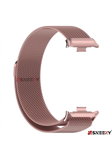 Xiaomi Mi Band 8 Pro Uyumlu Woven Wire Tasarım Metal Hasır Kordon fırsatları