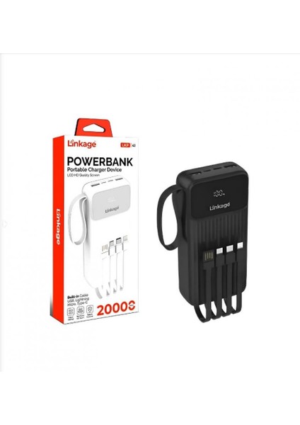 4in1 Dahili Kablolu 20.000MAH Powerbank fiyatları