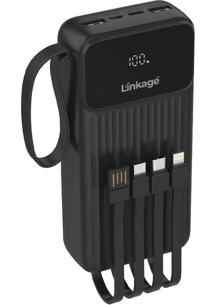 4in1 Dahili Kablolu 20.000MAH Powerbank