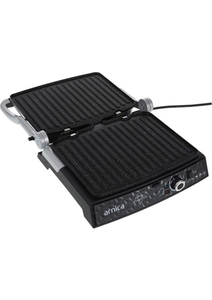 6+ Diamond Tost Makinası Inox GH26252 Tek Yönlü Bordo 5 Kademeli 1501 - 2000 Watt  Granit Resm