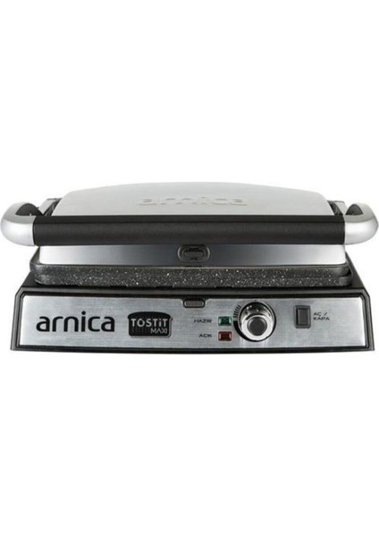 6+ Arnica Tostit Maxi Granit Izlı Tost Makinesi GH26240 5 Kademeli 1501 - 2000 Watt Gri