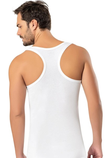 Erkek Likralı Sporcu Askılı Atlet 1121 - 3 Adet