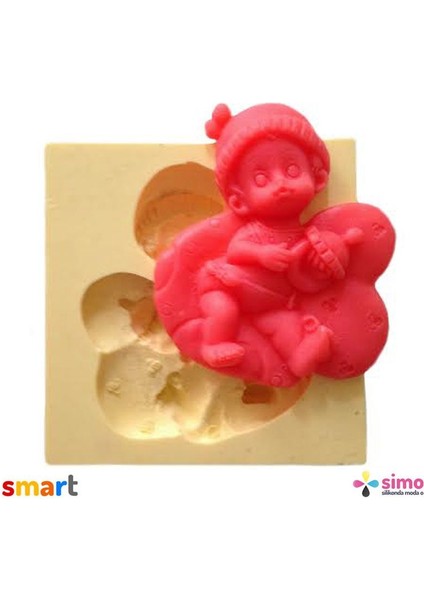 Silikon Emzik Tutan Bebek Sabun ve Kokulu Taş Kalıbı