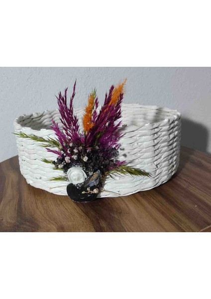 Tasarım Diyarından Çok Amaçlı Beyaz Sepet