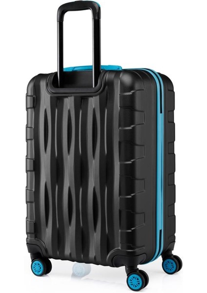 Büyük Boy Valiz 4x2 Teker Siyah 1167