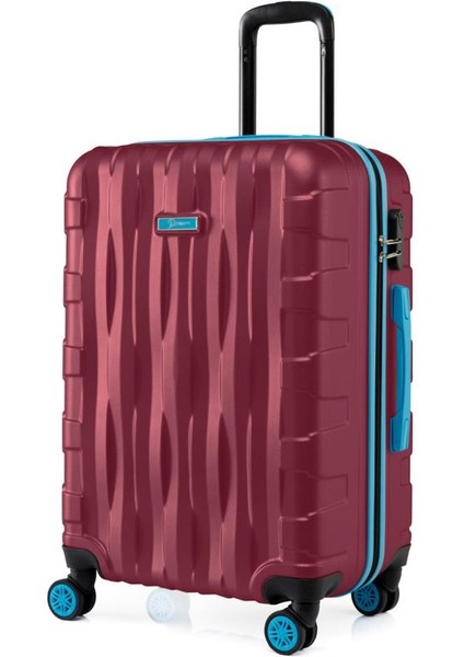 Büyük Boy Valiz 4x2 Teker Bordo 1167