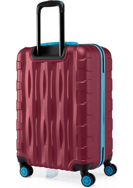 Büyük Boy Valiz 4x2 Teker Bordo 1167