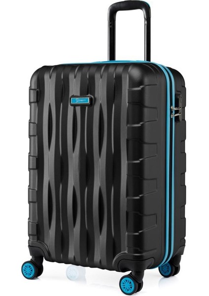 Kabin Boy Valiz 4x2 Teker Siyah 1167