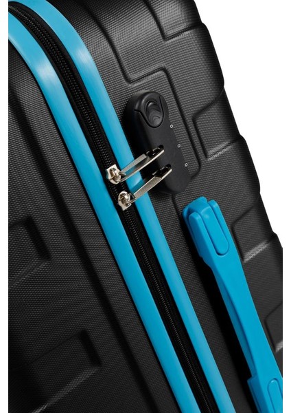 Kabin Boy Valiz 4x2 Teker Siyah 1167