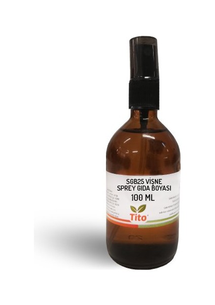 Vişne Sprey Gıda Renklendiricisi Sıvı Suda Çözünür 100 ml
