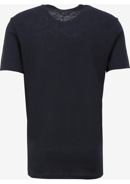 Lacivert Erkek Bisiklet Yaka Loose Fit Baskılı T-Shirt C4SM-TST4646 fiyatları