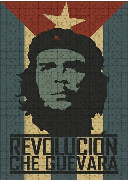 Karizma Tablo Ahşap Mdf Puzzle Yapboz Ernesto Che Guevara 500 Parça 50*70 cm