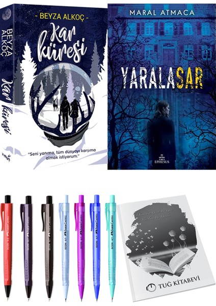 Kar Küresi - Yaralasar 1 + Kalem + Not Defteri